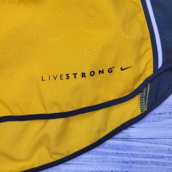 Nike DRI-FIT Livestrong Running Shorts Yellow | XL - Picture 3 of 11